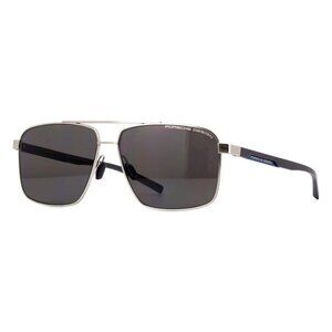 New PORSCHE DESIGN Silver Polarised Square P8844 D Sunglasses Women
